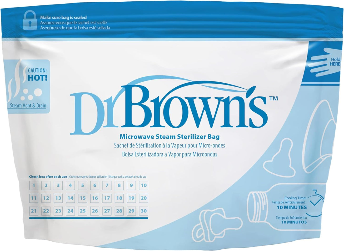 Dr. Brown's Microwave Steam Sterilizer Bags (5pcs)