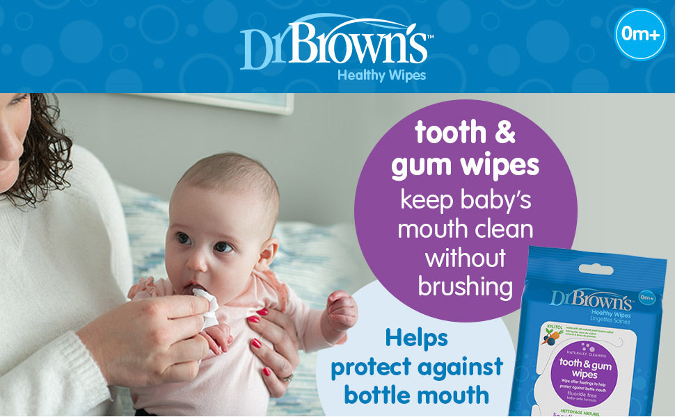 Dr. Brown's Tooth & Gum Wipes, 30 pcs