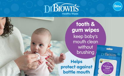 Dr. Brown's Tooth & Gum Wipes, 30 pcs