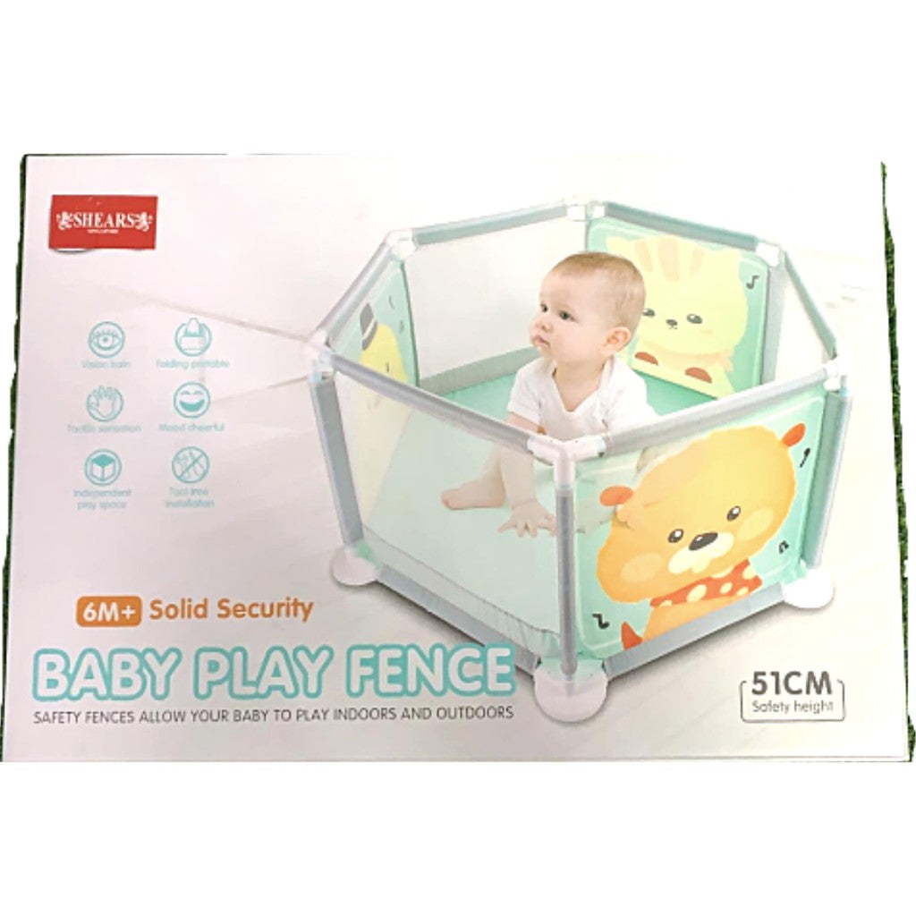 Shears 6M+ Solid Security Baby Play Fence - 51CM Safety Height