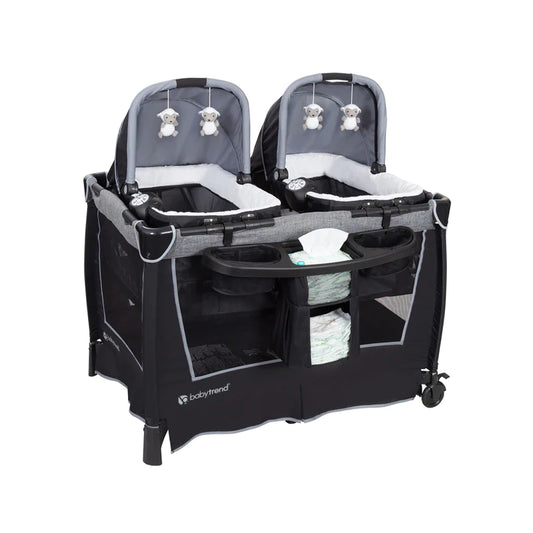 Baby Trend Retreat Twins Nursery Center - Quarry