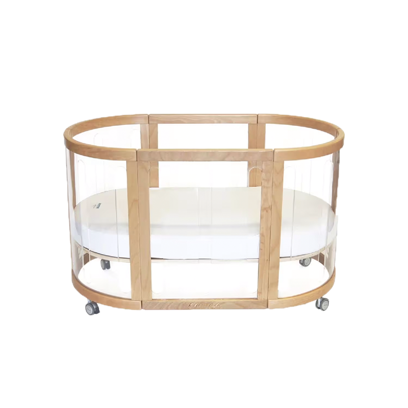 Babyhood Kaylula Sova Clear Cot 5 in 1 + 3pc Mattress Set - Assorted Colours