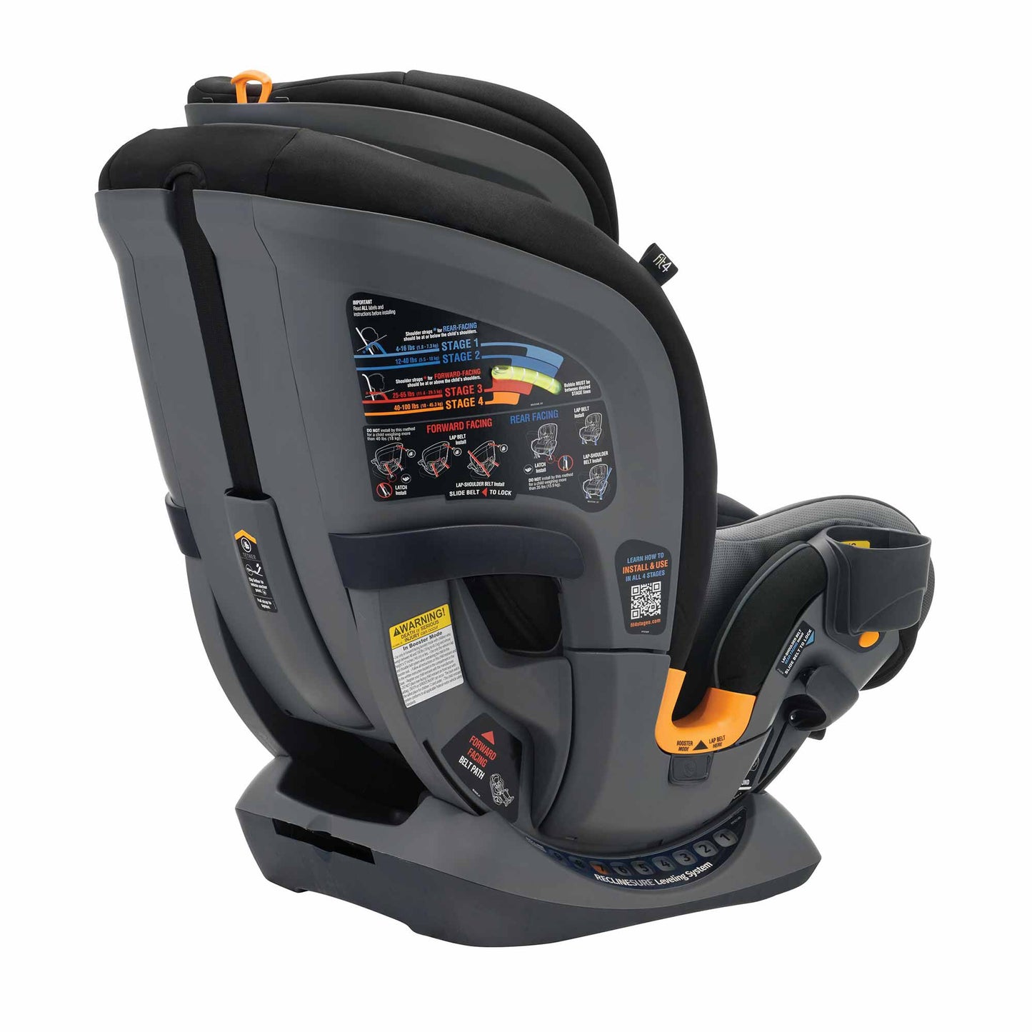 Chicco Fit4 4-in-1 Convertible Car Seat - Onyx