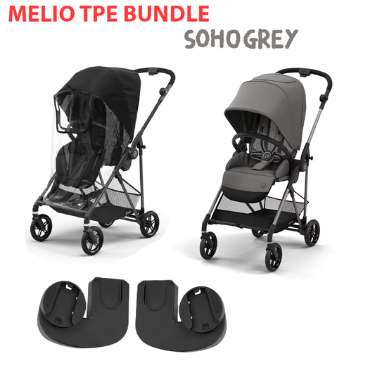 MELIO TPE BUNDLE + RAINCOVER AND CARSEAT ADAPTER