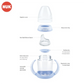 NUK Premium Choice PP 150ml Mickey / Minnie Mouse Temperature Control Learner Bottle