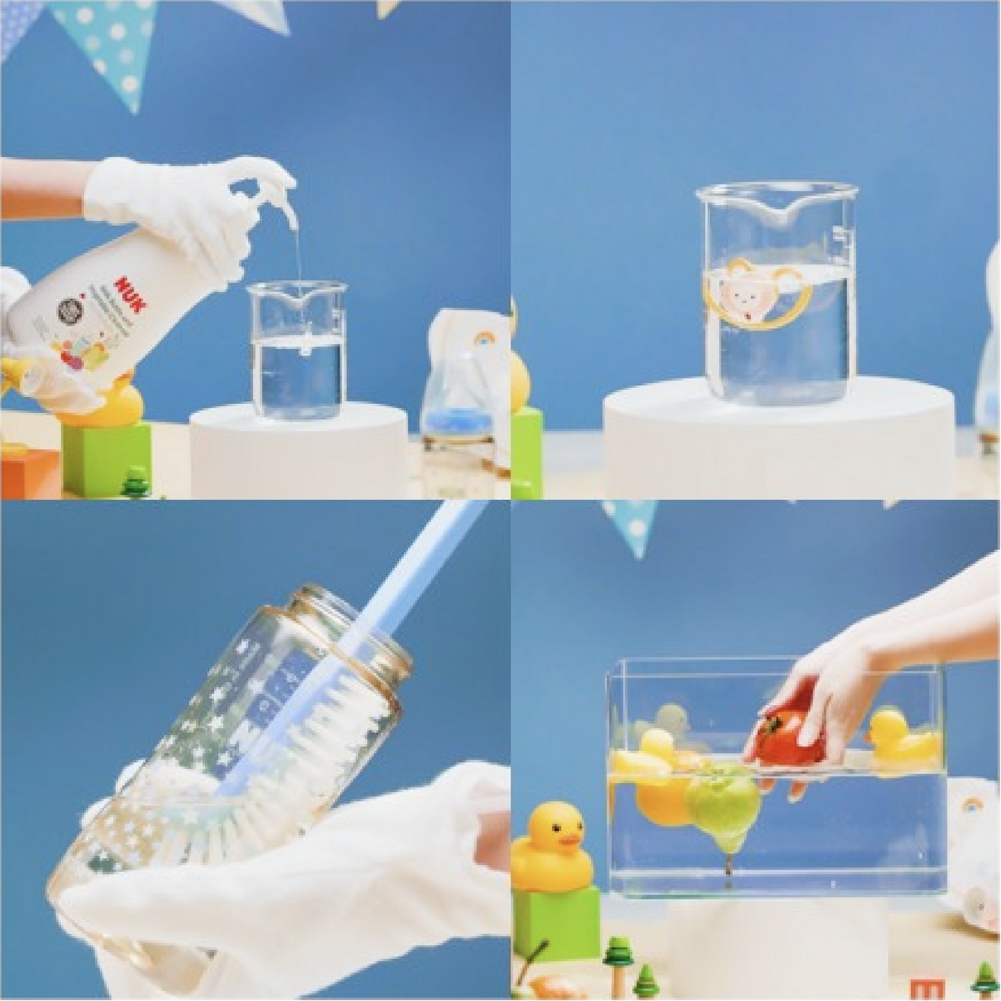 NUK Milk Bottle and Vegetable Cleanser 950ml + Refill 750ml | 100% Food Grade Ingredients