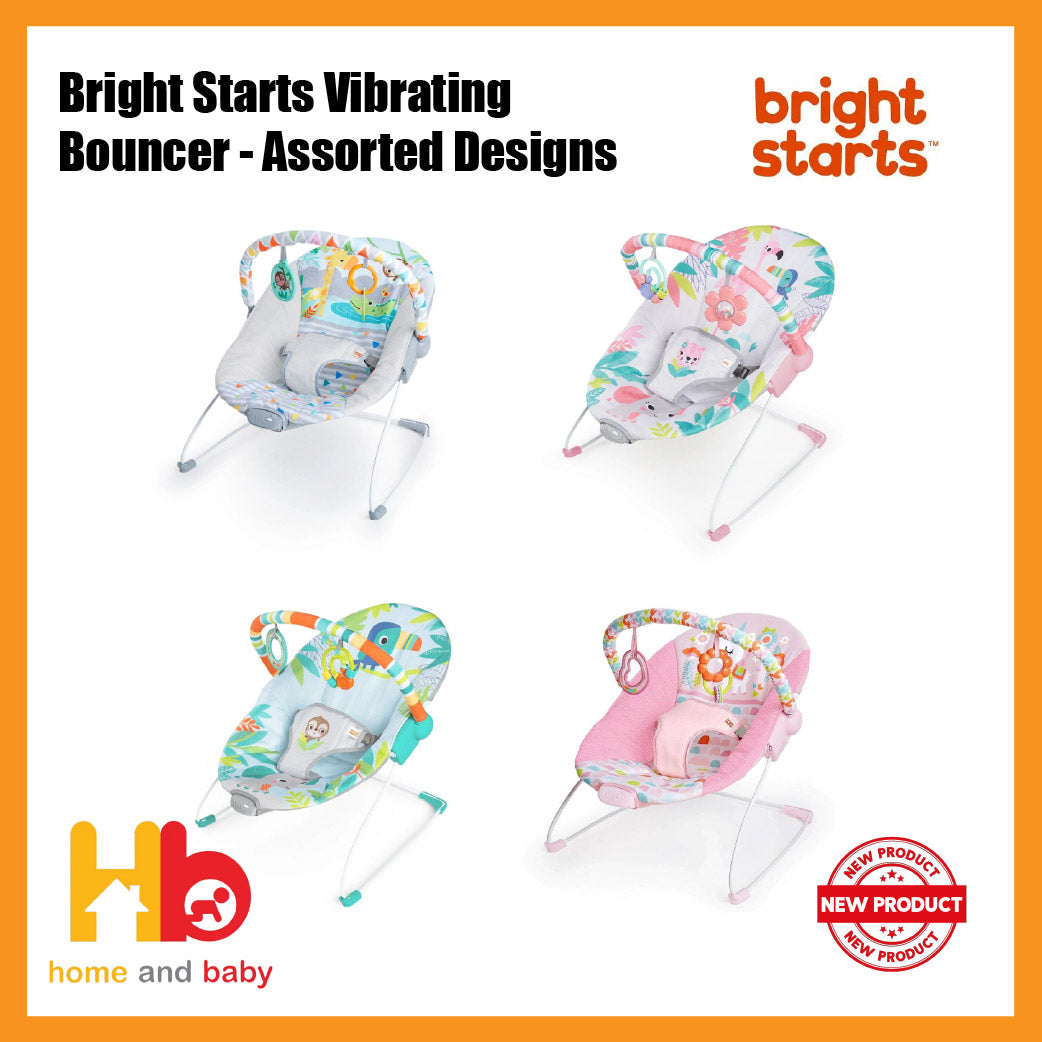 Bright Starts Vibrating Bouncer - Assorted Designs