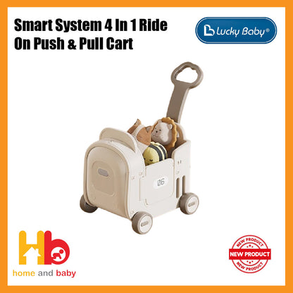 Lucky Baby Smart System 4 In 1 Ride On Push & Pull Cart