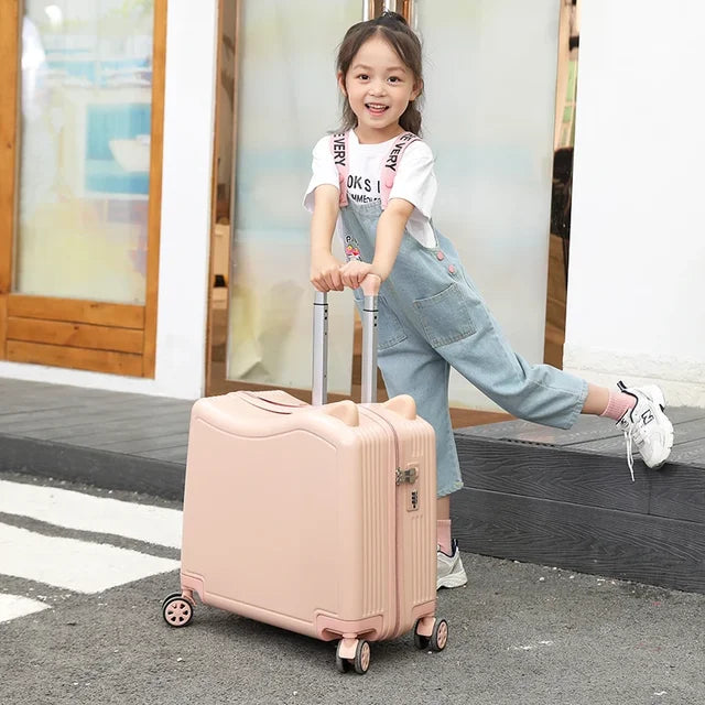 Kids Lightweight Cabin Size 20' Ride On Luggage - 3 Colours