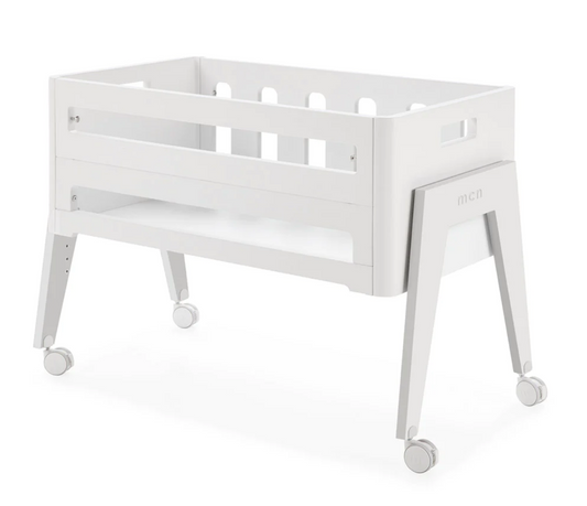 Micuna Lulu Minicot - White/Natural Wax