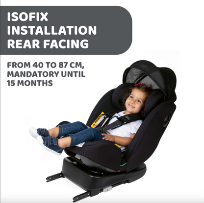 CHICCO UNICO EVO I-SIZE AIR CAR SEAT - GRAPHITE