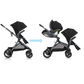 Evenflo Pivot Xpand™ Travel System w/ LiteMax Infant Car Seat - Ayrshire Black