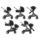 Evenflo Pivot Xpand™ Travel System w/ LiteMax Infant Car Seat - Ayrshire Black