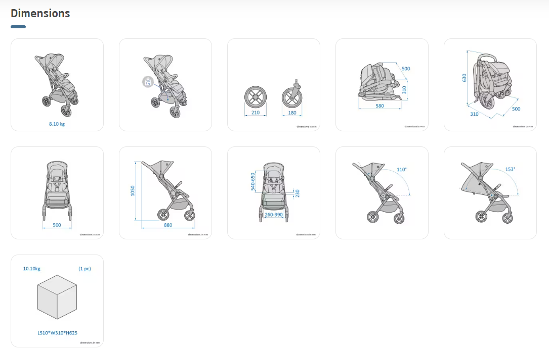 Maxi Cosi Soho Stroller (0-4 years)(0 - 22 kg) One-hand flash-fold