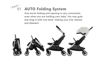 Combi Urbano Auto Fold Stroller - Black