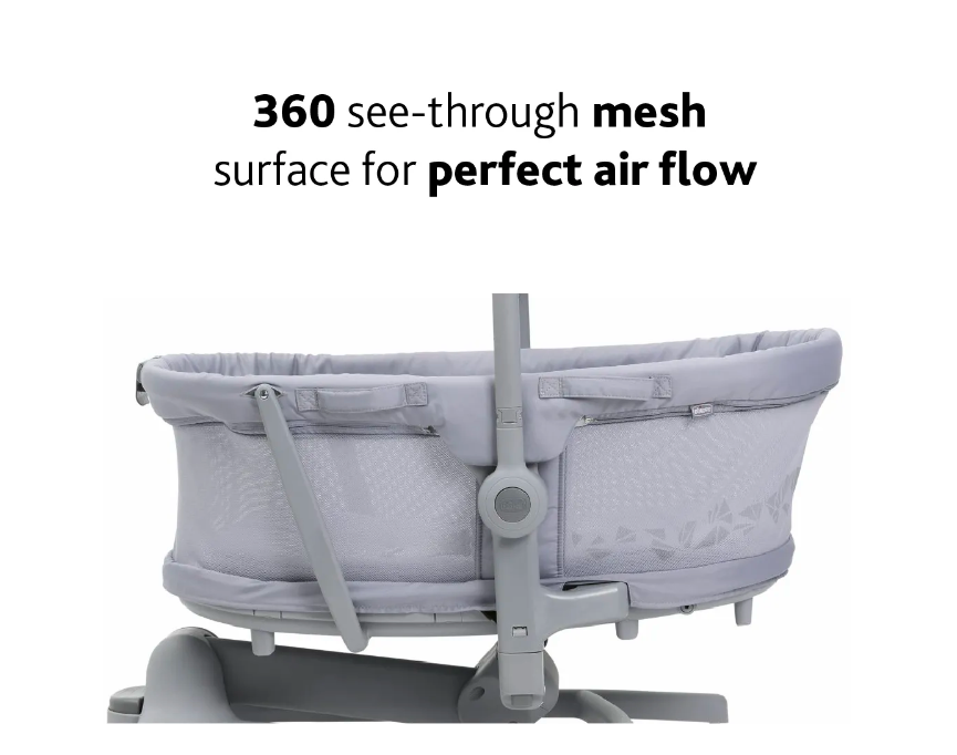 Transat Baby Hug Pro 5 En 1 Chicco | Pour Bébé 0-36 Mois | Berceau Portable, Chaise Haute, Transat Inclinable | Couleur Earl Grey
