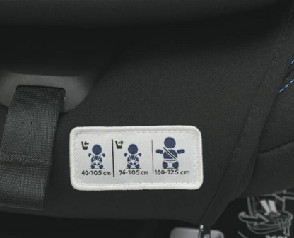 Seat3Fit i-Size Air ZIP & WASH - Black Air