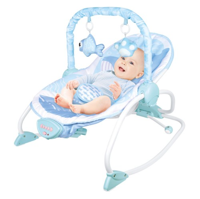 Infant to Toddler Rocker (Vibration/Music) - Whale