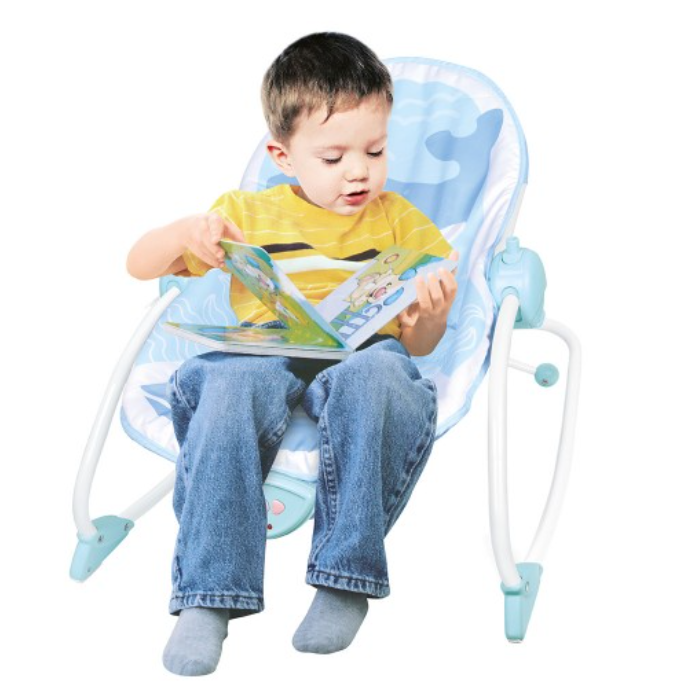 Infant to Toddler Rocker (Vibration/Music) - Whale
