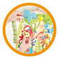 Lucky Baby Deluxe Bouncer - Green Safari