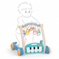 Lucky Baby 2 In 1 Pedal Piano Harps Gym/Walker - Safari