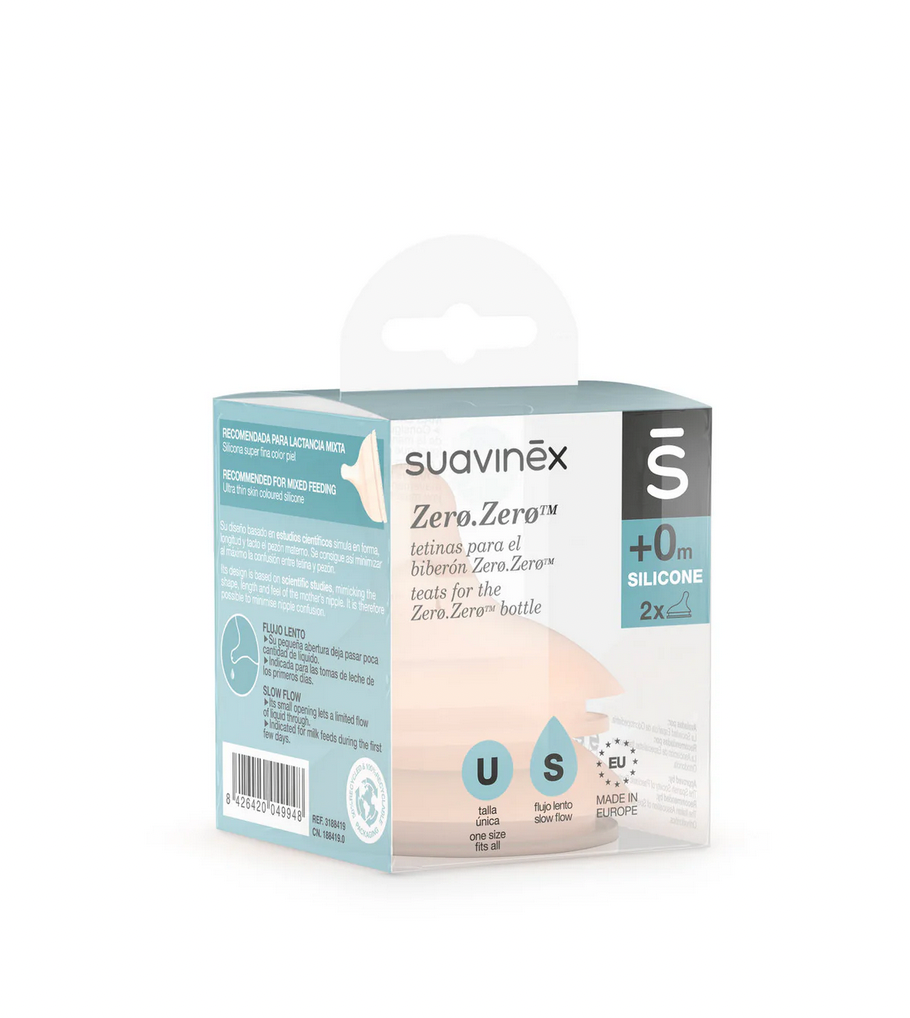 Suavinex Zero Zero Silicone Teat x 2 (S/M/L/A)