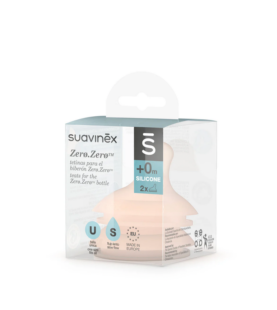 Suavinex Zero Zero Silicone Teat x 2 (S/M/L/A)