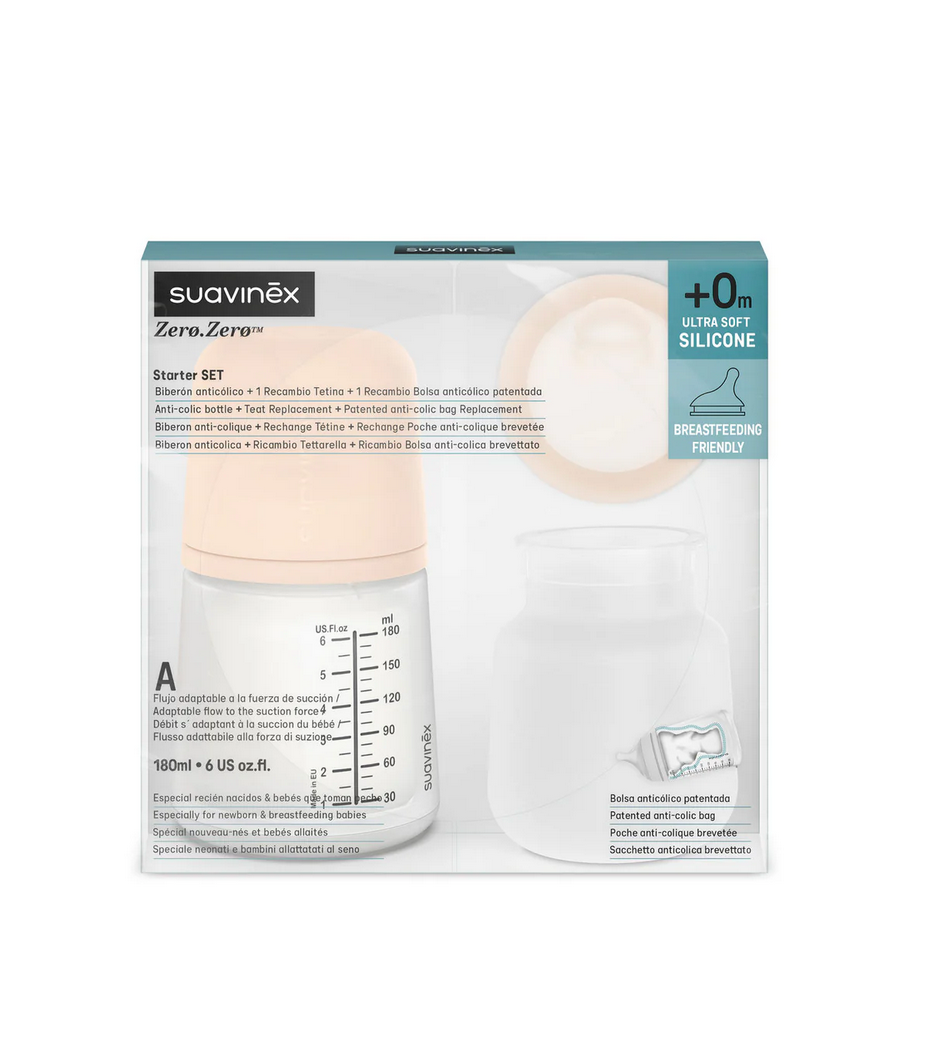 Suavinex Zero Zero Baby Bottle Starter Set 0M+