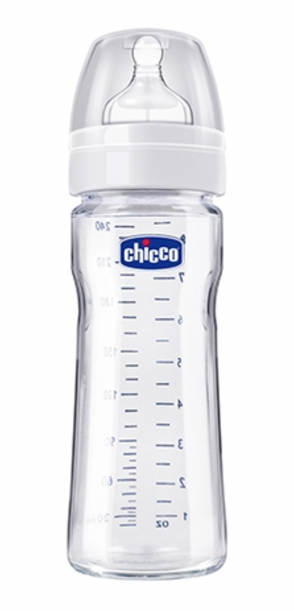 Chicco Well-Being Vetro Glass Bottle 0m+ (150ml/240ml)