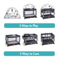 TINY LOVE DELUXE 6-IN-1 HERE I GROW ACTIVITY PLAY YARD