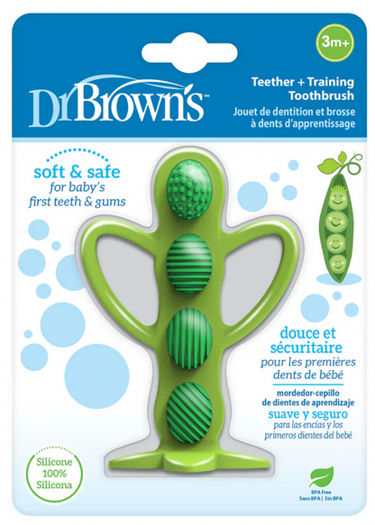 Dr. Brown’s™ Teether + Training Toothbrush – Peapod