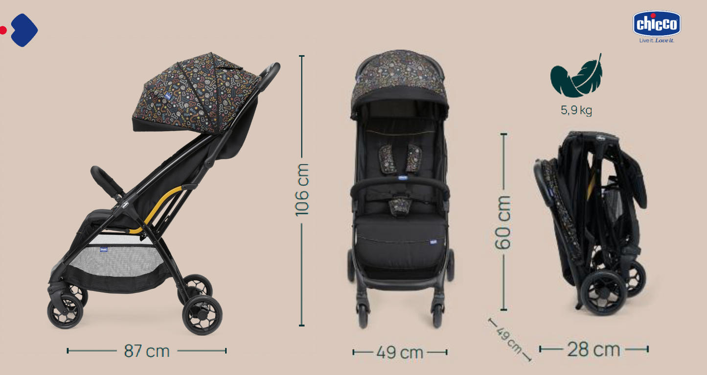 Chicco Glee Stroller (4 Colours)