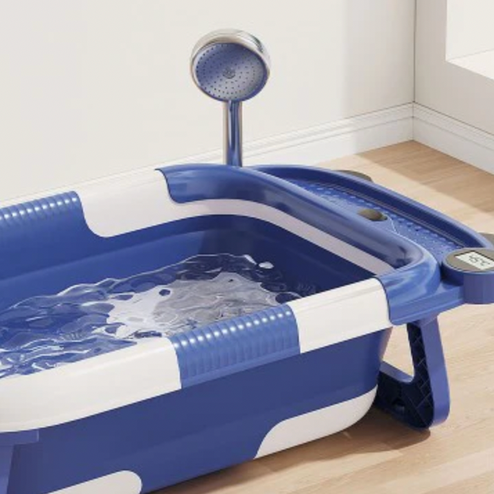 nadle Foldable Bath Tub w/ Thermometer - 2 Colours