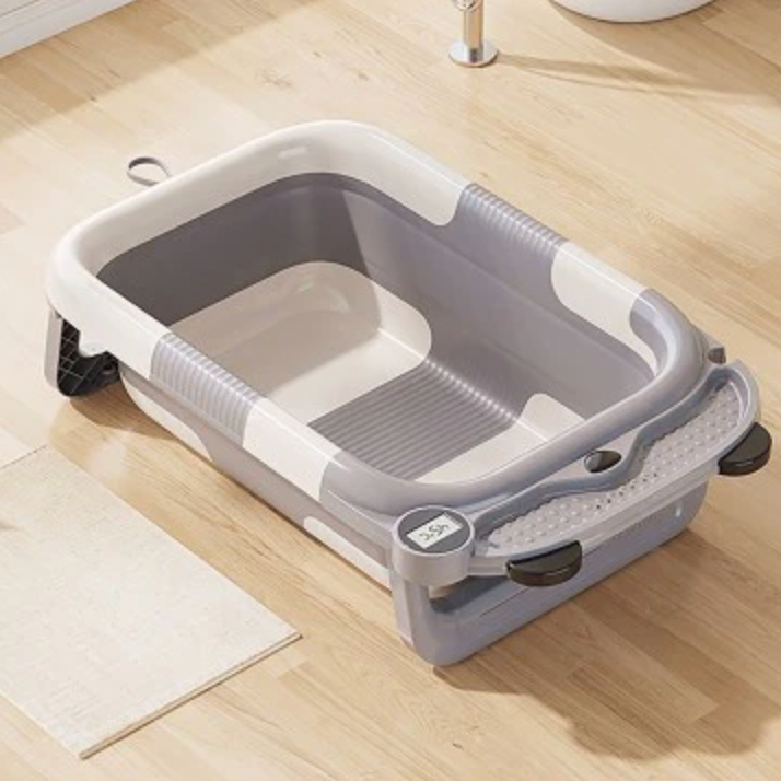 nadle Foldable Bath Tub w/ Thermometer - 2 Colours