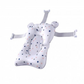 nadle Foldable Bath Tub w/Thermometer & Bath Support - Beige