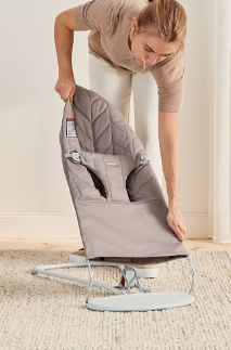 Baby Bjorn Bouncer Bliss Quilted Cotton Dark Grey Frame - Assorted Colours