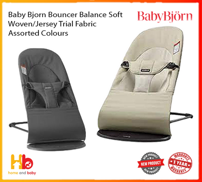 Baby Bjorn Bouncer Balance Soft Woven/Jersey Trial Fabric - Assorted Colours