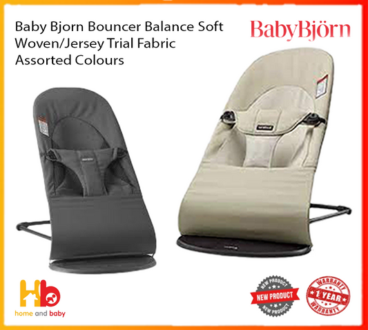 Baby Bjorn Bouncer Balance Soft Woven/Jersey Trial Fabric - Assorted Colours