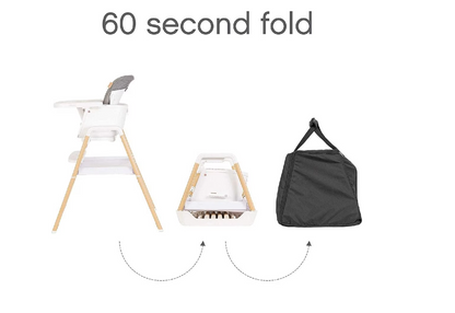 Tutti Bambini Nova Evolution High Chair - Assorted Colours