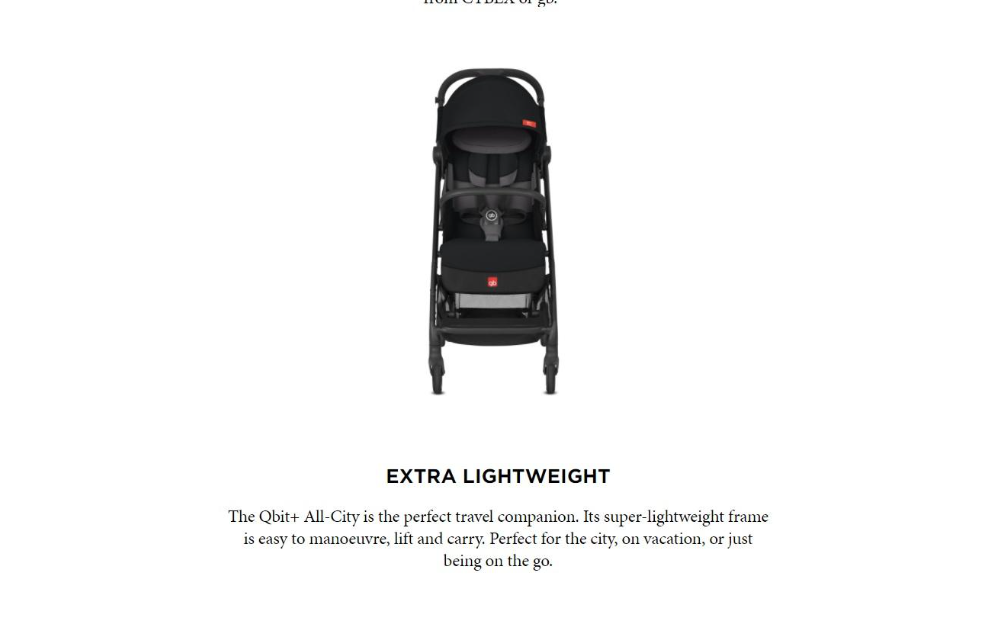 GB Qbit Plus All City FE B Stroller - Assorted Colours