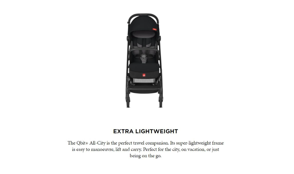 GB Qbit Plus All City FE B Stroller - Assorted Colours