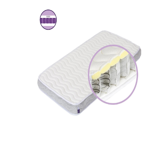Clevamama Clevafoam Pocket Sprung Cot Mattress - 60x120x11cm