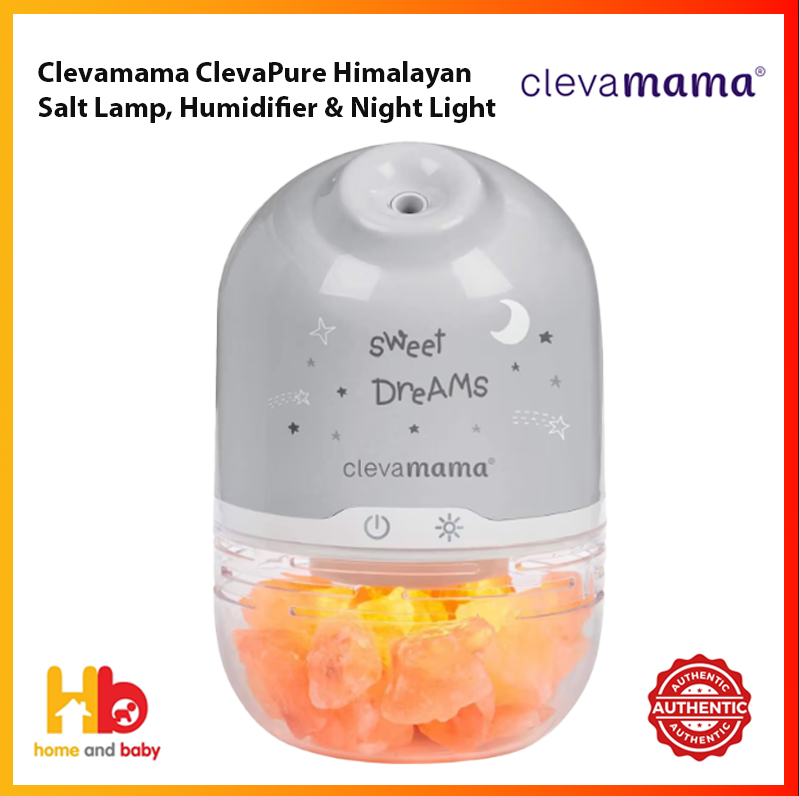 Clevamama ClevaPure Himalayan Salt Lamp, Humidifier & Night Light