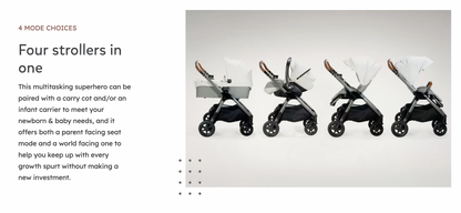 Joie Finiti 4 in 1 Reversible Stroller - Eclipse