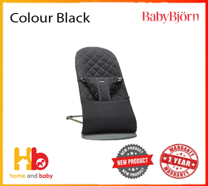 Baby Bjorn Bouncer Bliss Cotton Dark Grey Frame - Assorted Colours