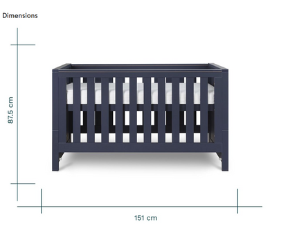 Tutti Bambini Tivoli Cot Bed - Navy