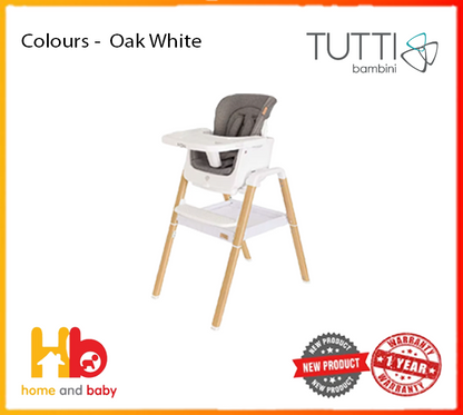 Tutti Bambini Nova Evolution High Chair - Assorted Colours