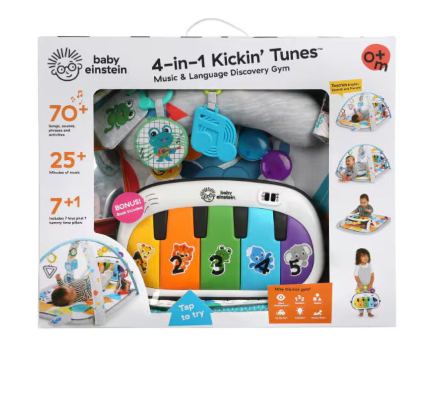Baby Einstein 4-In-1 Kickin' Tunes Music And Language Discovery Gym