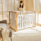 Babyhood Malika Cot - Natural/White