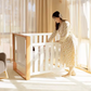 Babyhood Malika Cot - Natural/White